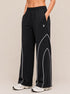 AeroArc Wide-Leg Lightweight Joggers in Black