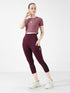 Trifecta Pocket Capri Legging in Burgundy