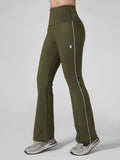 MotionLine Rubex Warm Flare Legging in Olive Green