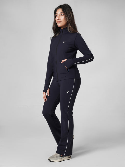 MotionLine Rubex Warm Track Jacket in Navy Blue