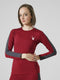 voyager top in maroon