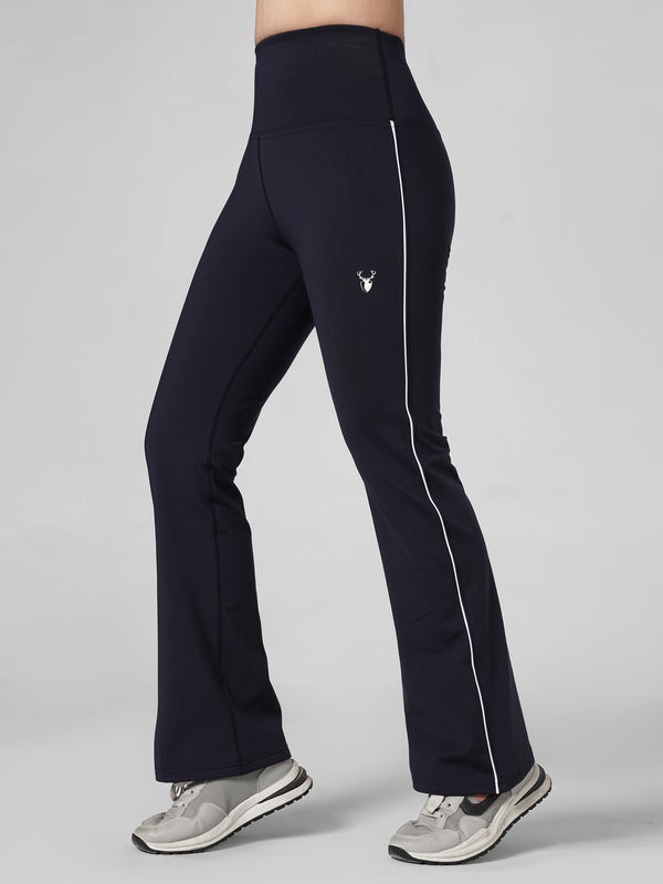MotionLine Rubex Warm Flare Legging in Navy Blue