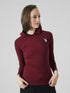 Crossover Top in Maroon
