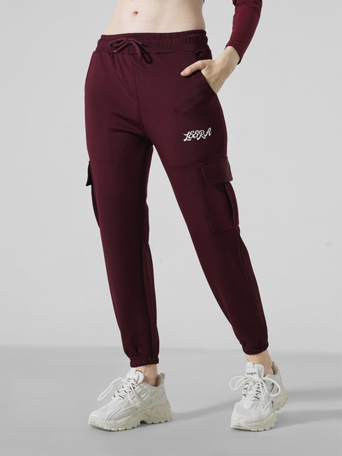 Vicinity Cargo Bottom in Maroon