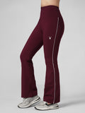 MotionLine Rubex Warm Flare Legging in Maroon