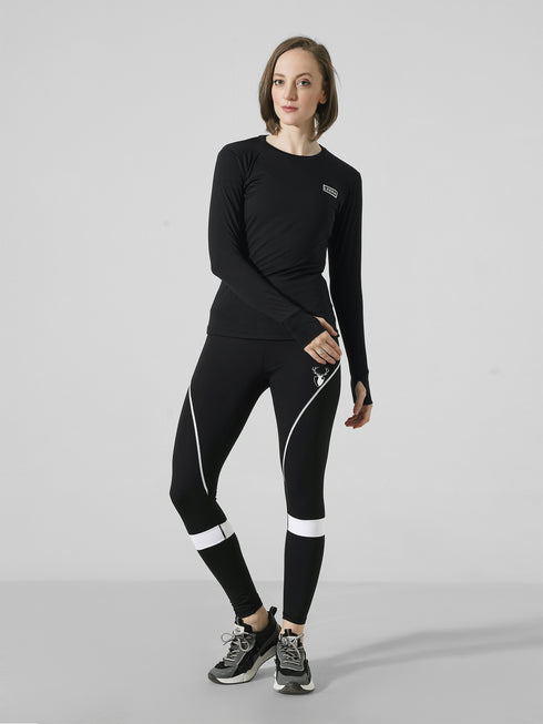 Agility Winter Warm Top in Black