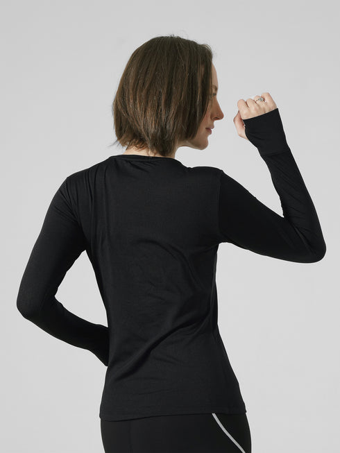 Agility Winter Warm Top in Black