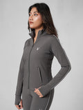 MotionLine Rubex Warm Track Jacket in Pure Grey