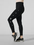 Fuzzy Water-Repellent Warm Legging in Black