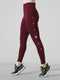 Fuzzy Water-Repellent Warm Legging in Maroon