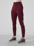 Fuzzy Water-Repellent Warm Legging in Maroon