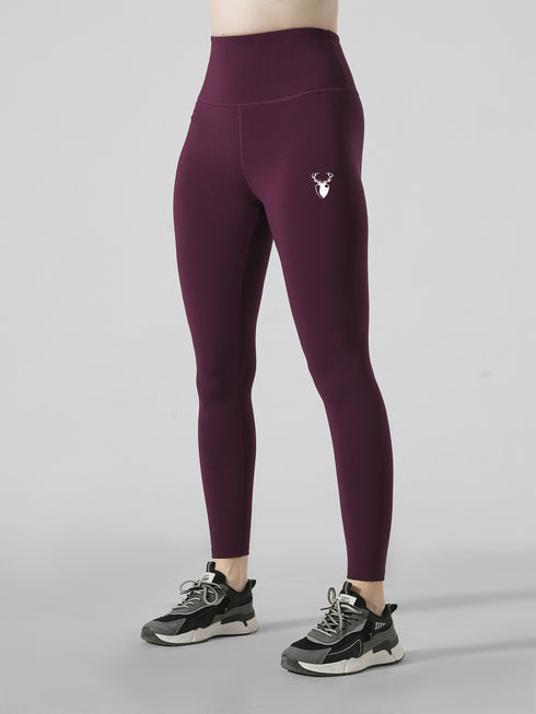 Leera Basic Legging in Maroon