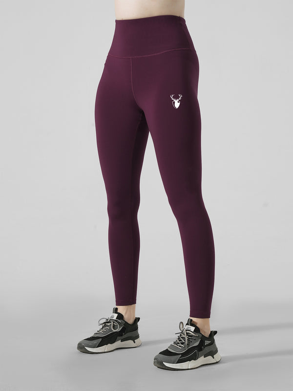 Leera Basic Legging in Maroon