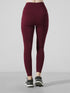 Fuzzy Water-Repellent Warm Legging in Maroon