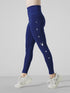 Fuzzy Water-Repellent Warm Legging in Blue
