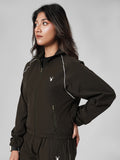 Active Core Layered Track Jacket in Dark Olive