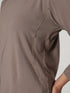 District Loose Fit Long Top in Dust Brown