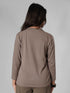 District Loose Fit Long Top in Dust Brown