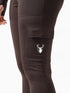Detailed Cargo Pocket Legging in Brown