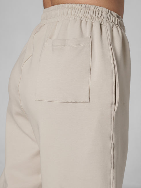 Leera Premium Cotton Scuba Joggers in Skin