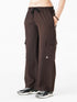 Modest Straight Fit Cargo Joggers in Dark Brown