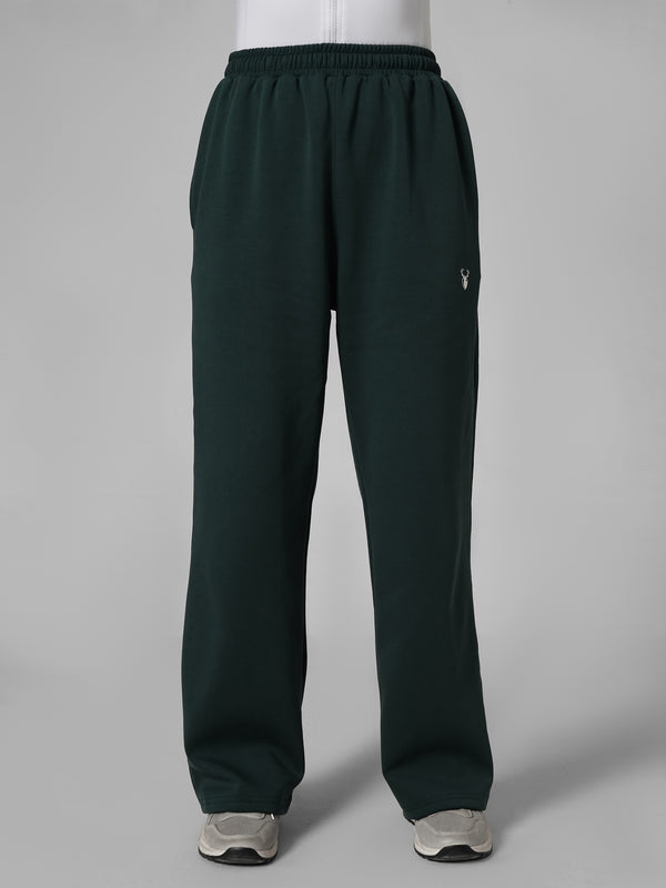 Leera Premium Cotton Scuba Joggers in Green