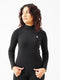 Vital Mock Neck Top in Black