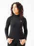 Vital Mock Neck Top in Black