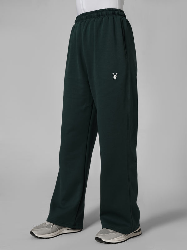 Leera Premium Cotton Scuba Joggers in Green