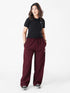 Comfort Core High Rise Jogger in Maroon