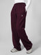 Leera Premium Cotton Scuba Joggers in Maroon