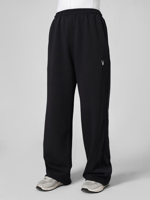 Leera Premium Cotton Scuba Joggers in black