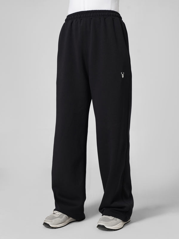 Leera Premium Cotton Scuba Joggers in black