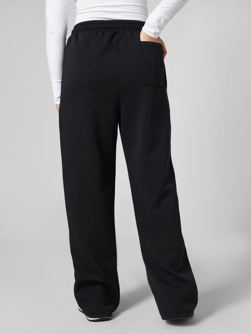 Leera Premium Cotton Scuba Joggers in black