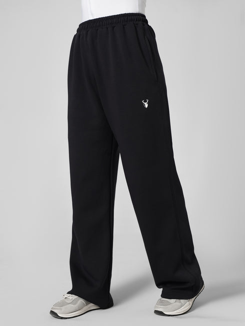 Leera Premium Cotton Scuba Joggers in black