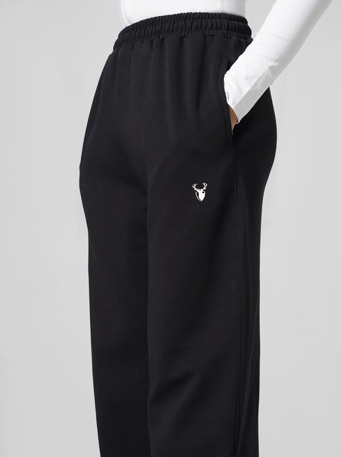 Leera Premium Cotton Scuba Joggers in black