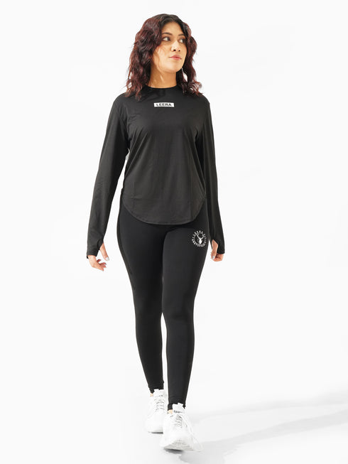 High Flex Loose Fit Summer Top in Black