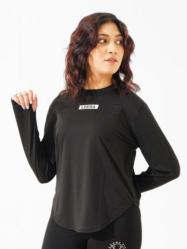 High Flex Loose Fit Summer Top in Black