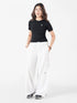 Modest Straight Fit Cargo Joggers in White