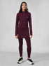 Leera Sculpt Skirt Active Pair in Maroon