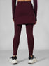 Leera Sculpt Skirt Active Pair in Maroon