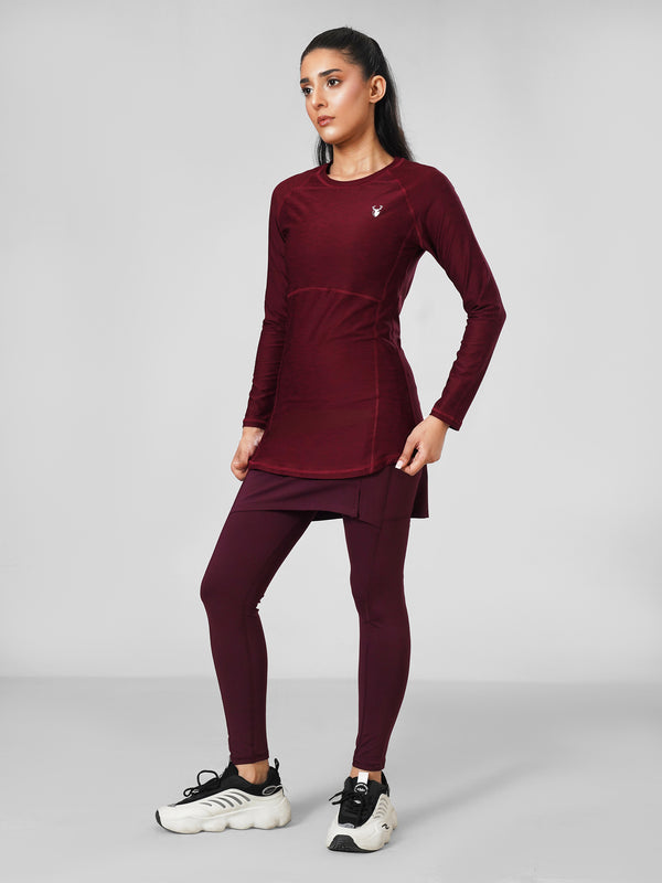 CoreFlow Skirt Active pair in Maroon