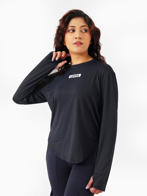 High Flex Loose Fit Summer Top in Navy Blue