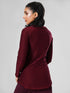 Leera CoreFlow Longline Top in Maroon