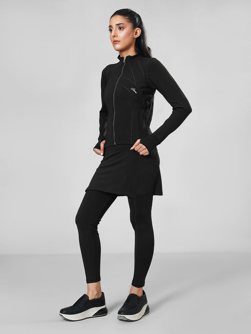 Leera Sculpt Skirt Active Pair in Black