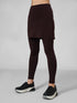 SkirtFlex Performance Pocket Legging in Dark Brown