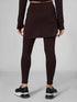 SkirtFlex Performance Pocket Legging in Dark Brown