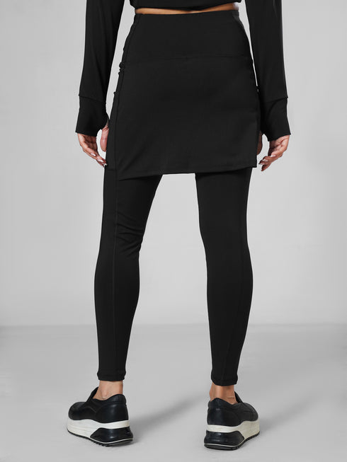 SkirtFlex Performance Pocket Legging in Black
