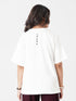 LEERA White Oversized Cotton Tee