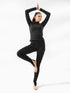 Leera Split Hem Legging in Black
